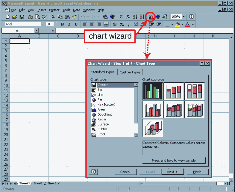 How To Create A Chart Using Chart Wizard Chart Walls Images